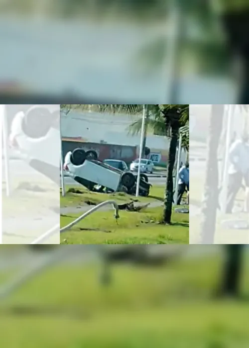 Imagem ilustrativa da imagem VÍDEO | Veículo capota e deixa uma pessoa ferida em Jardim Limoeiro na Serra