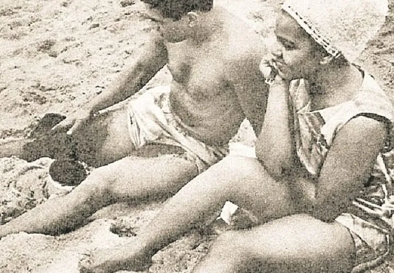 Elza Soares e Mané Garrincha em Guarapari