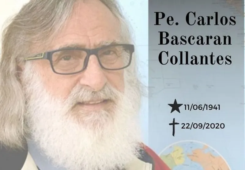 Padre Carlos Bascaran morreu nesta terça-feira (22)