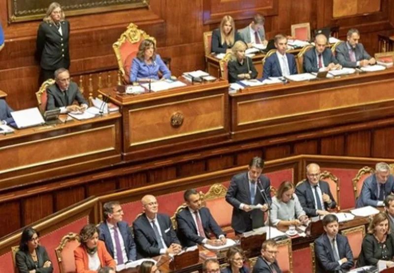 Sessão do Senado italiano - Parlamento da Itália