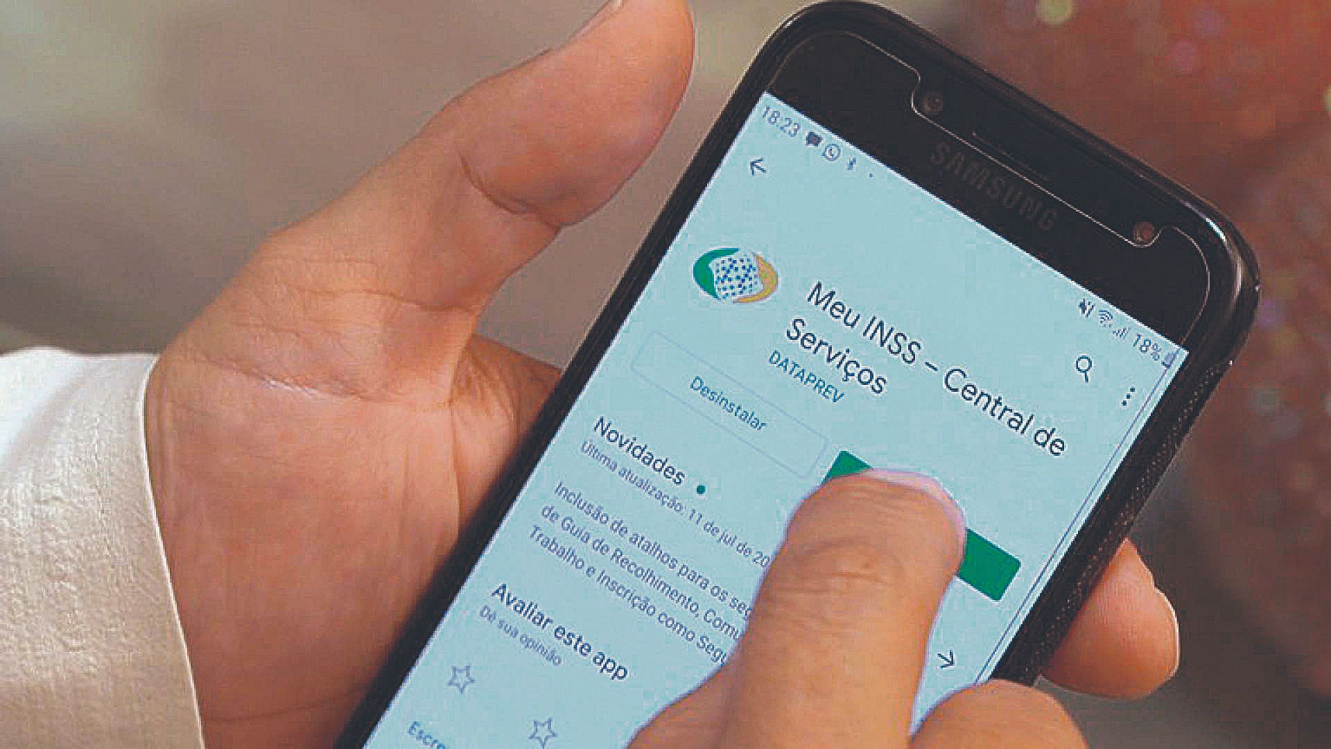 Aplicativo Meu INSS: sindicato afirma que alguns aposentados não têm familiaridade com a tecnologia (Foto: Divulgação)