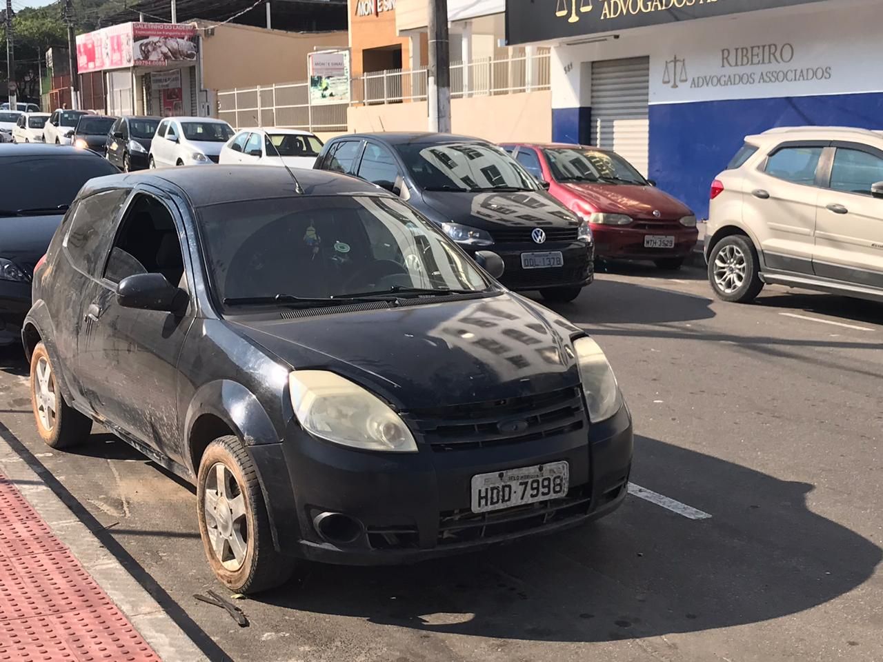 carro roubado (Foto: Jaciele Simoura)