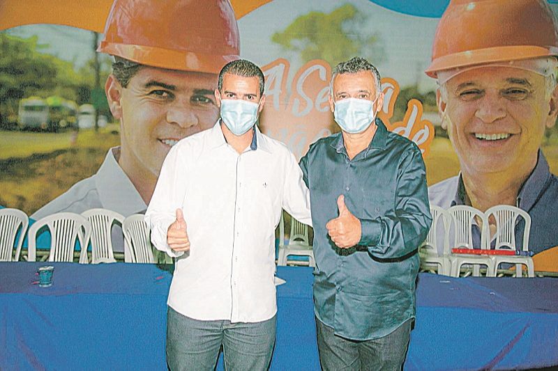 Fábio Duarte com Audifax: vereador vai disputar a sucessão na cidade (Foto: Divulgação)