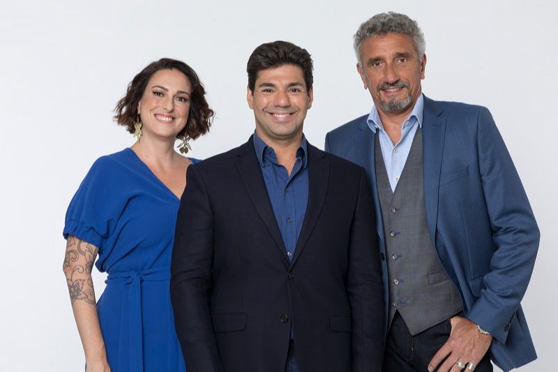 Felipe Bronze, Ailin Aleixo e Emmanuel Baisoleil (Foto: Chahestian)