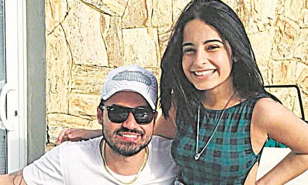Fernando Zor com a filha Kamily (Foto: Reprodução/Instagram)