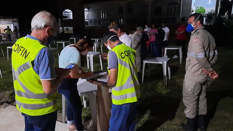 Fiscalização impede realização de festa clandestina em Viana. (Foto: Divulgação/PMV)