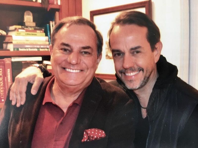 Ronnie Von e o filho Ronaldo Nogueira (Foto: Reprodução/Instagram)