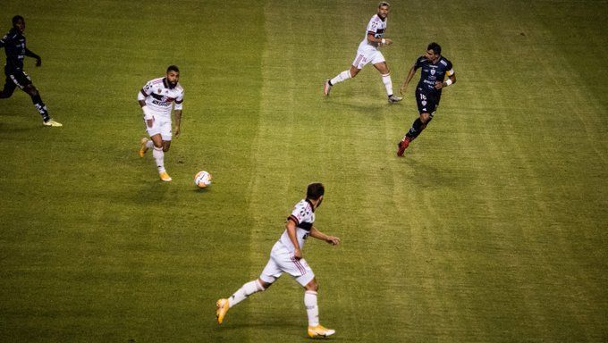 Flamengo sofreu goleada de 5 a 0 (Foto: Reprodução/ Twitter @Flamengo)