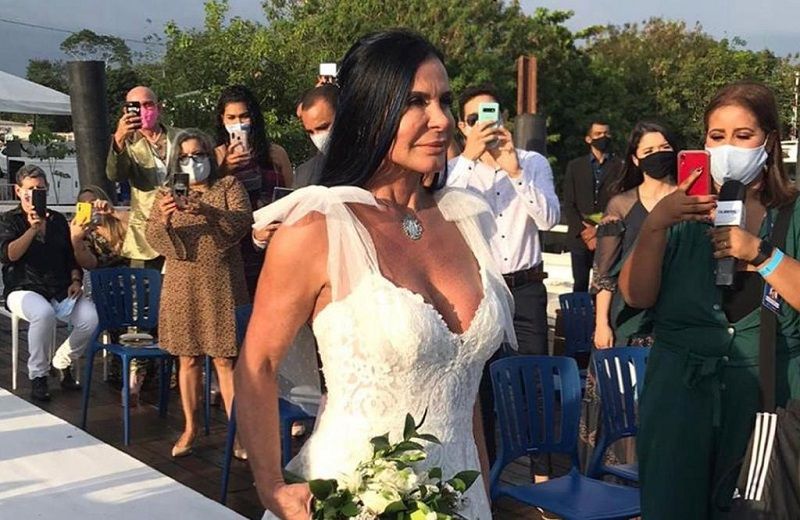 Gretchen se casou com o saxofonista Esdras de Souza em uma cerimônia feita em Belém, no Pará (Foto: Divulgação/ Instagram)