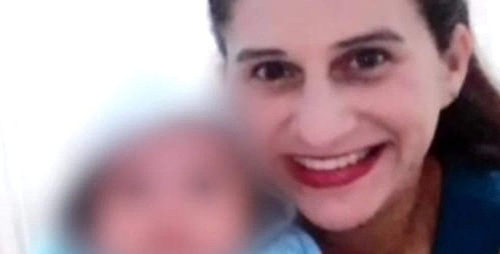 Mãe e bebê foram encontrados mortos em Rio dos Cedros, SC, e ex-companheiro é suspeito (Foto: NSC TV/Reproduçao)
