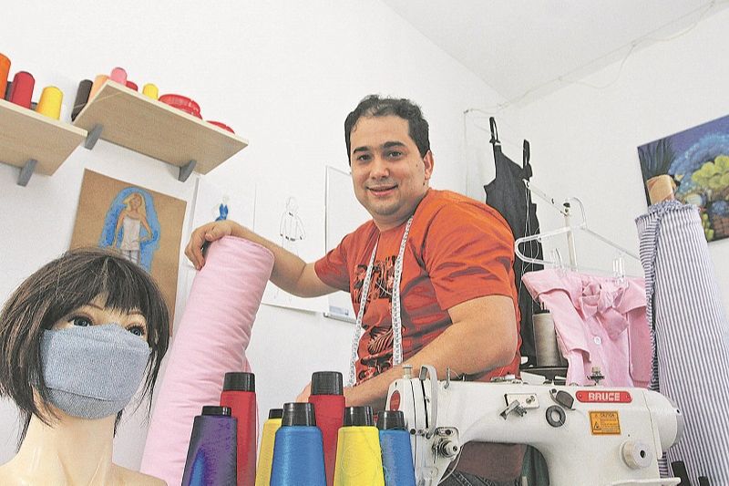 O estudante Fabrício Gomes, de 34 anos (Foto: Kadidja Fernandes/AT)