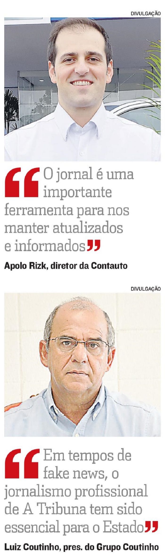Opiniões (Foto: Reprodução jornal A Tribuna)