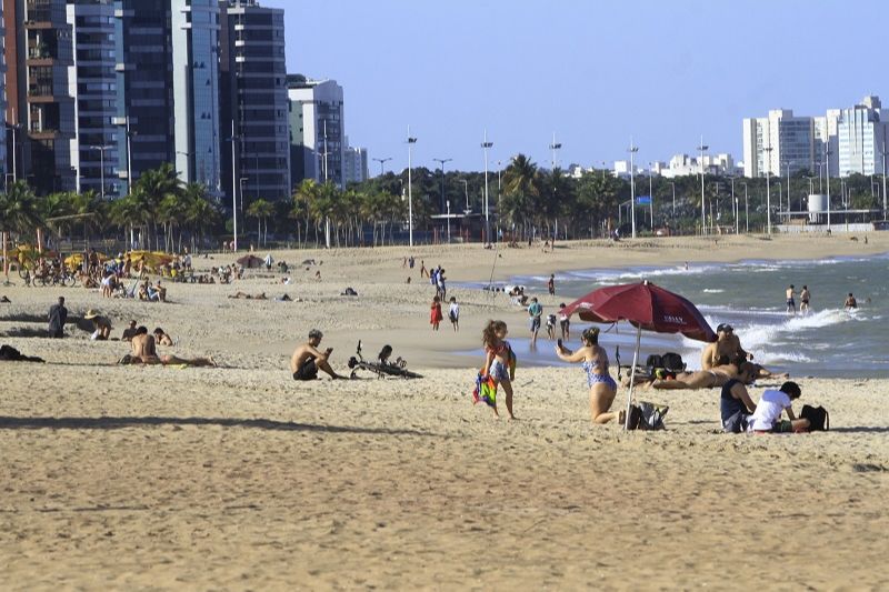 Praia de Camburi (Foto: Dayana Souza/AT - 05/09/20)