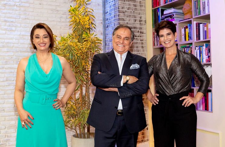 Cátia Fonseca, Ronnie Von e Mariana Godoy (Foto: Divulgação)