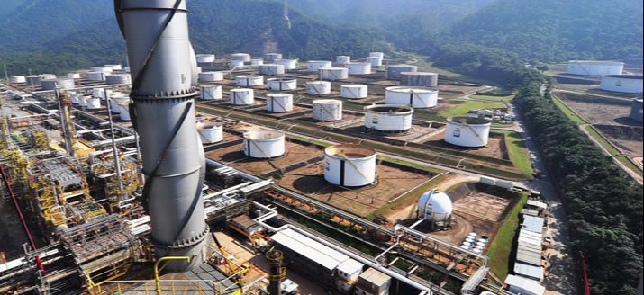 Refinaria Presidente Bernardes, em Cubatão (Foto: Reprodução/Petrobras )