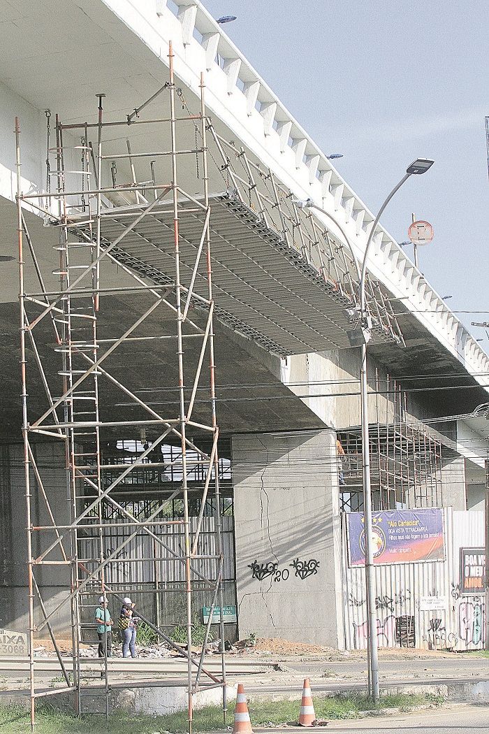 Projeto de reforma prevê recuperação dos pilares de sustentação da ponte (Foto: Kadidja Fernandes/AT)