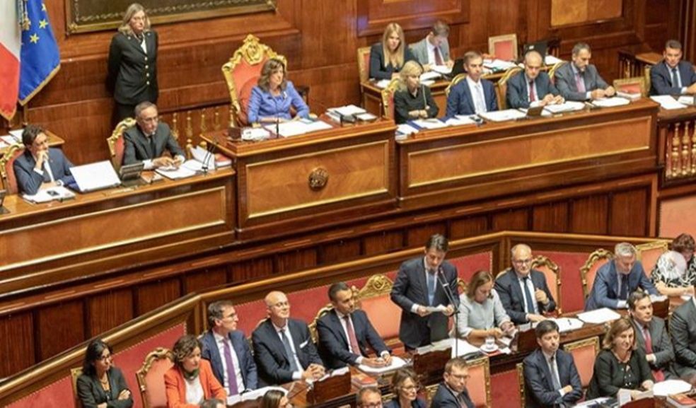 Sessão do Senado italiano - Parlamento da Itália (Foto: Reprodução / Instagram)