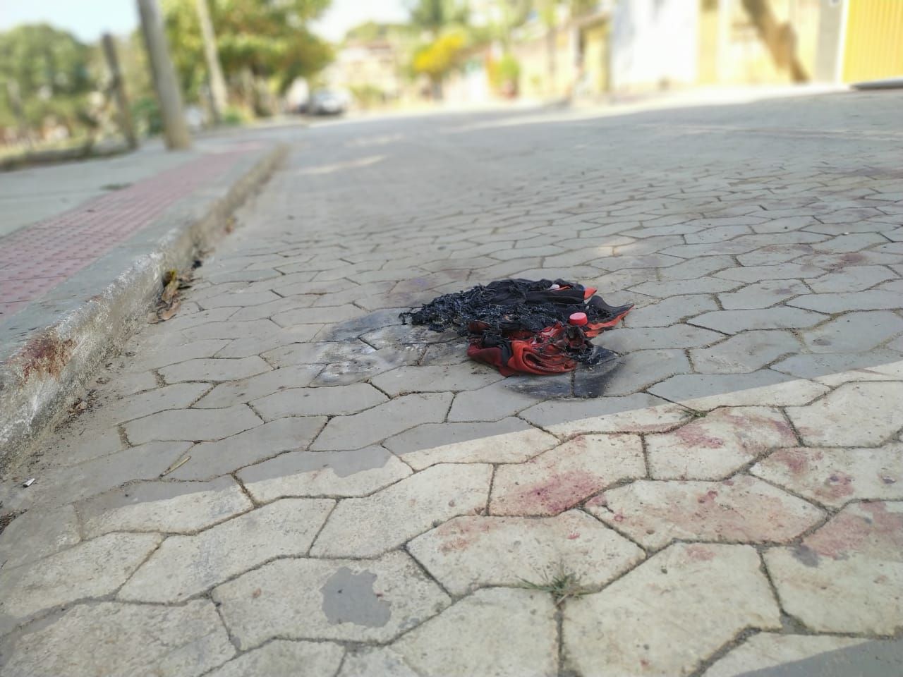 Local onde homem foi morto (Foto: Kananda Natielly)