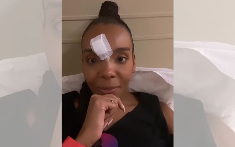 Em suas redes sociais, Thelma contou mais sobre o ocorrido e disse que um piso em falso causou o tombo (Foto: Divulgação/ Instagram)