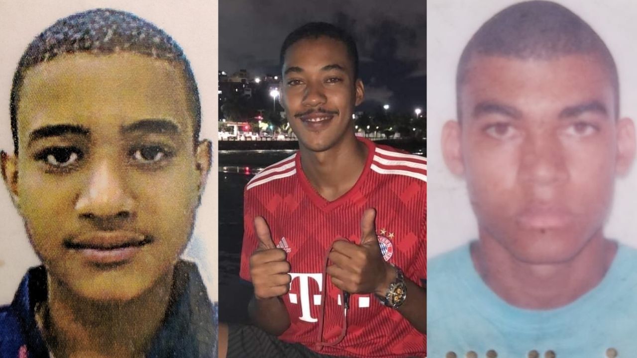 Pablo, Yuri e Wesley foram mortos em chacina. Outro jovem, Victor, também está entre as vítimas (Foto: Acervo familiar)