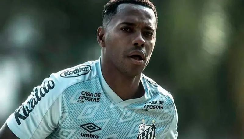 Robinho, na segunda passagem pelo Santos