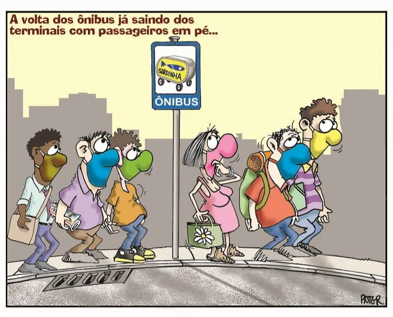 Imagem ilustrativa da imagem Charge do Dia: 100% da frota do Transcol