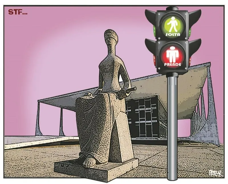 Imagem ilustrativa da imagem Charge do Dia: Prende e solta