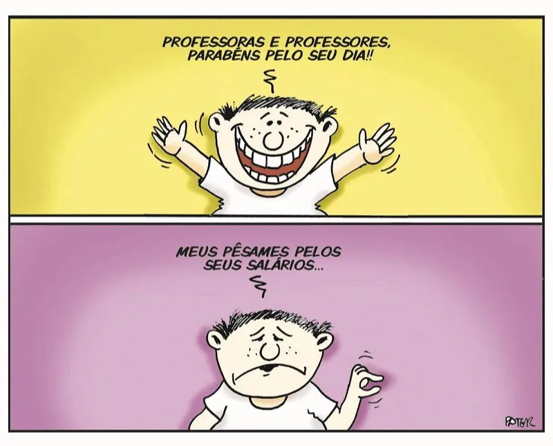 Imagem ilustrativa da imagem Charge do Dia: Dia do Professor