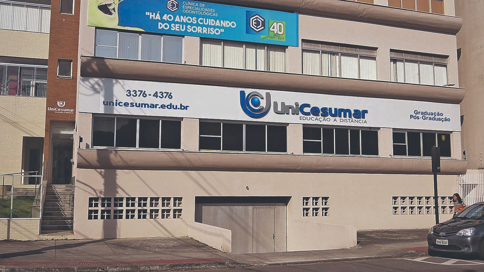 Fachada do prédio da Unicesumar em Jardim da Penha, Vitória. Instituição tem mais de 50 opções de cursos