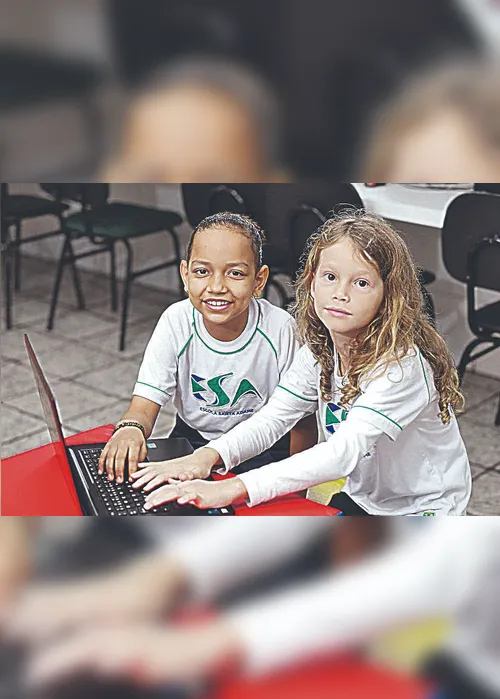 Imagem ilustrativa da imagem Tecnologia para aulas dinâmicas por Escola Santa Adame