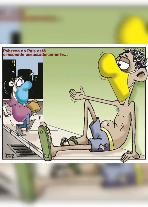 Imagem ilustrativa da imagem Pobreza no Brasil é o tema da Charge do Dia