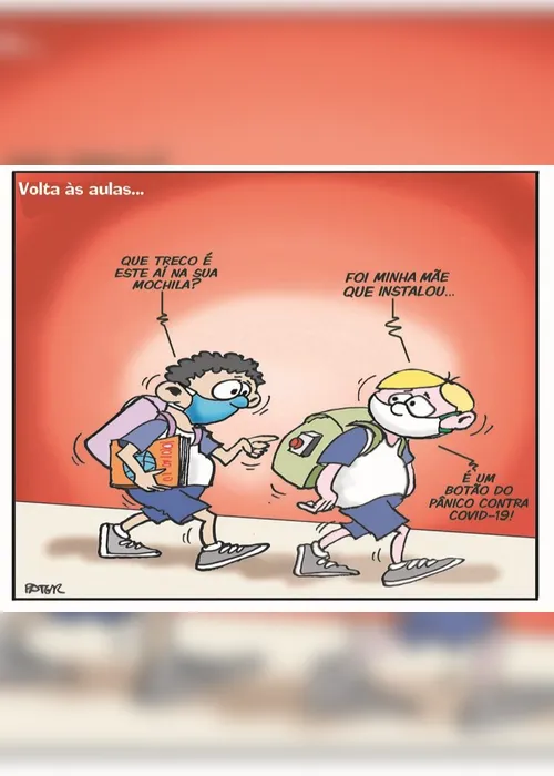 Imagem ilustrativa da imagem Volta às aulas é o tema da Charge do Dia