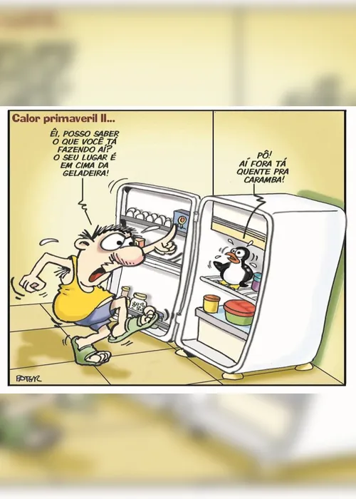 Imagem ilustrativa da imagem Charge do Dia: Calor primaveril
