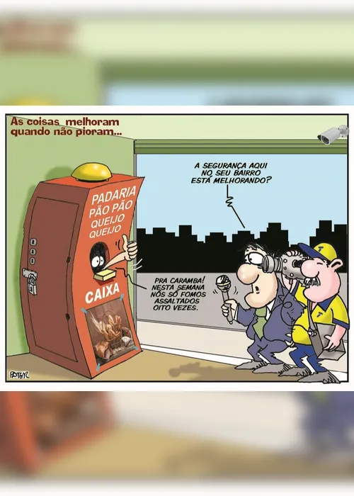 Imagem ilustrativa da imagem Charge do Dia: Segurança nos bairros