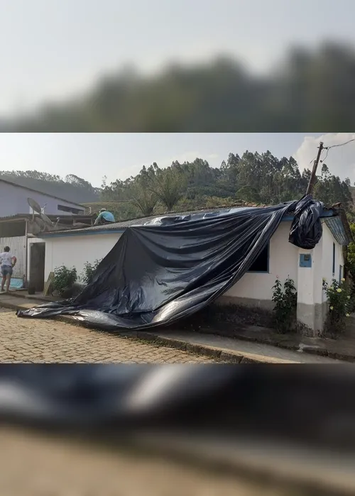 Imagem ilustrativa da imagem Chuva de granizo destelha 170 casas em distrito de Dores do Rio Preto