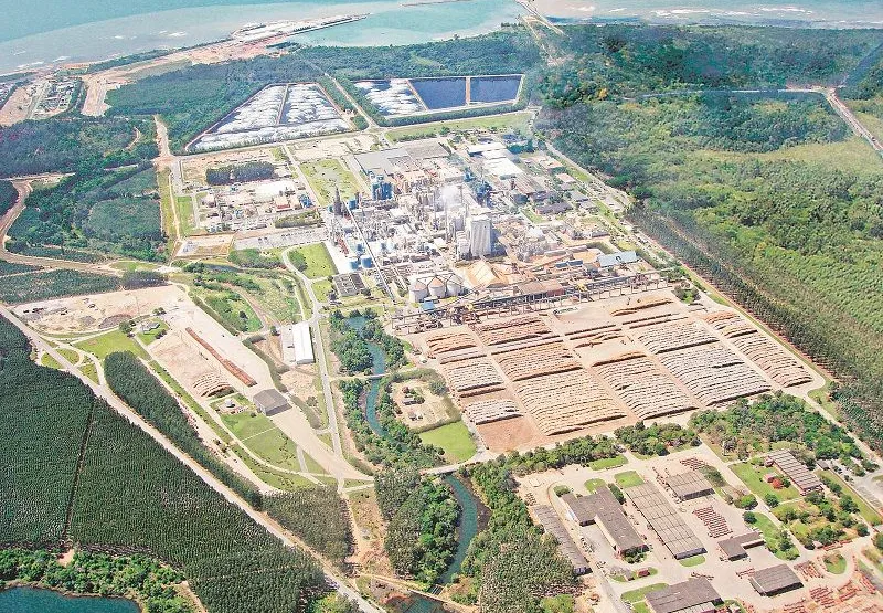 Planta industrial da Suzano em Aracruz:  fábrica de celulose está entre as empresas com oportunidades 