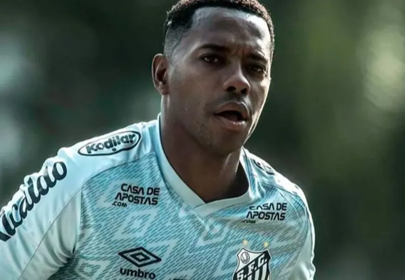 Robinho, na segunda passagem pelo Santos