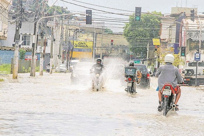 Alagamento na região de Cobilândia, onde obras começam neste mês (Foto: Fábio Nunes - 02/03/2020)