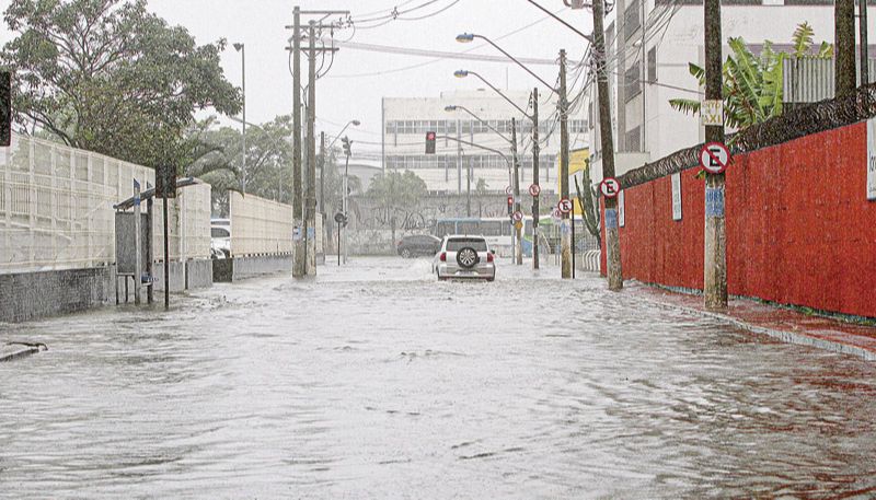 Alagamento em Vila Velha: cidade pode ser novamente impactada com chuvas fortes, de acordo com a meteorologia (Foto: Kadidja Fernandes - 23/09/2020)