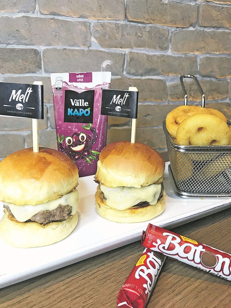 Combo da Melt Hamburgueria, na Praia do Canto. (Foto: Melt/Divulgação)