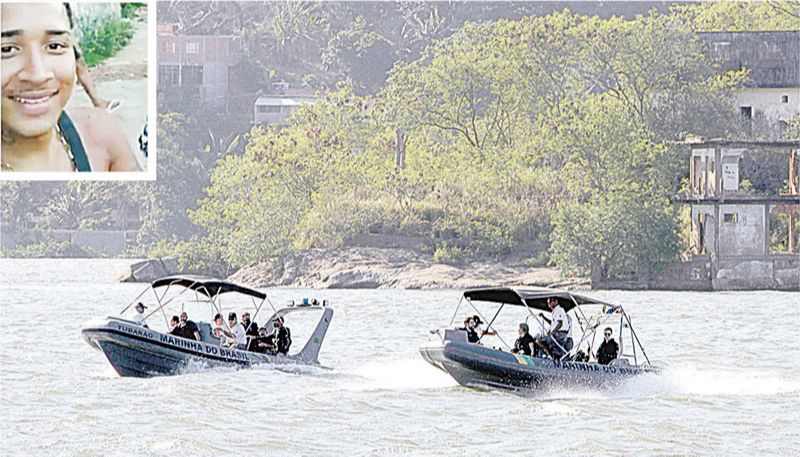 Equipes das polícias Civil e Militar estiveram na ilha após a chacina que Felipe Lopes (destaque) é um dos suspeitos (Foto: Fábio Nunes - 01/10/2020 e divulgação)