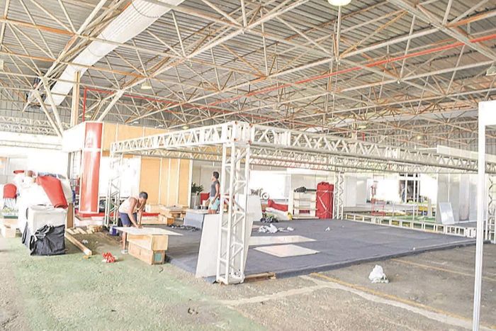 Montagem da ExpoSul Rural, em Cachoeiro, em 2018: edição deste ano vai ser realizada entre 2 e 6 de dezembro (Foto: Prefeitura de Cachoeiro)