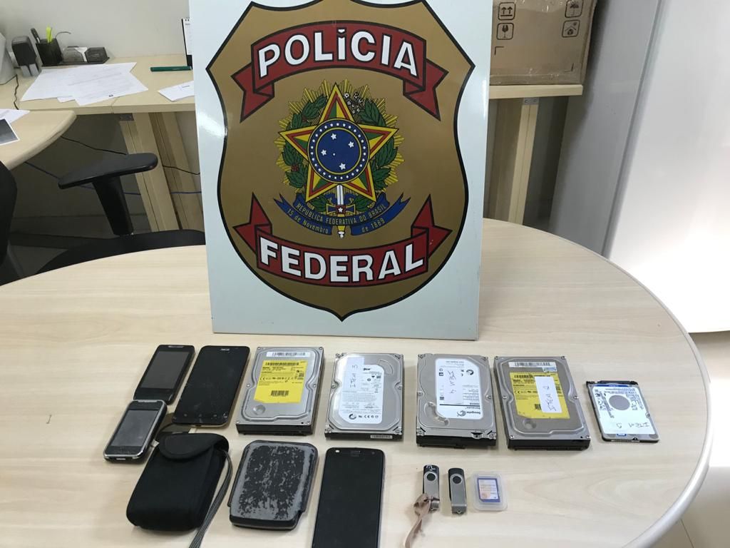 Material apreendido durante operação (Foto: Divulgação/PF)
