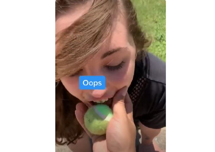 Jenna atuando em vídeo (Foto: Reprodução TikTok)