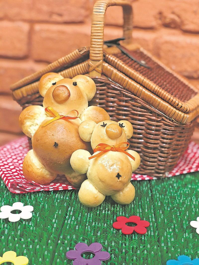 Pão de batata em formato de ursinho da Monte Líbano. (Foto: Divulgação/Monte Líbano)