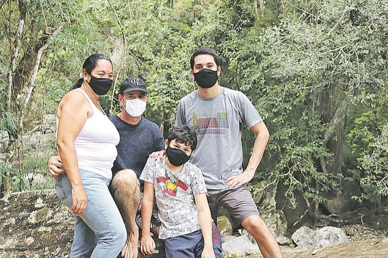 O engenheiro químico João Cláudio da Silva Leônidas, 54 anos, que visitou o Parque do Caparaó com sua família (Foto: Alessandro de Paula)