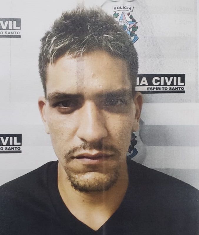 Diego Carlos Kaiser Pinto, conhecido como “Catatau”, que foi preso no final da tarde desta quarta (21) na Avenida Fernando Ferrari, na capital (Foto: Divulgação)