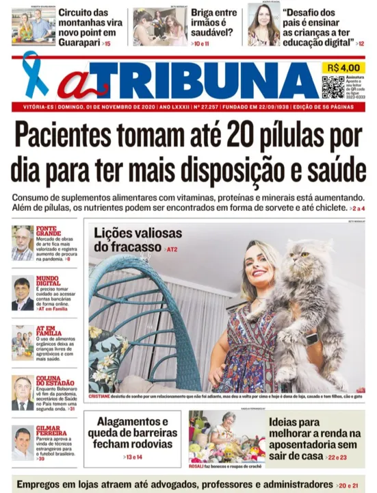 Imagem ilustrativa da imagem Confira os destaques do Jornal A Tribuna deste domingo