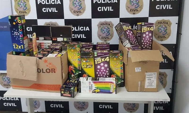 Imagem ilustrativa da imagem Morador de Vila Velha cria site para venda de fogos de artifício e acaba preso