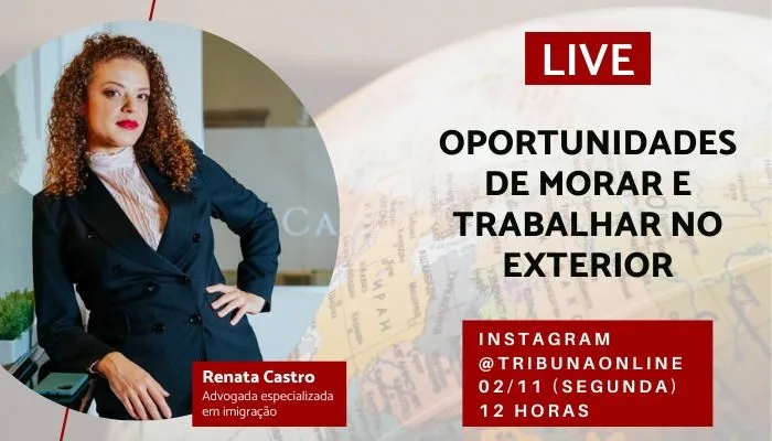 Imagem ilustrativa da imagem Ao vivo: Oportunidade de morar e trabalhar no exterior é tema de live no Tribuna Online